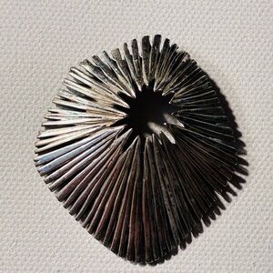MCM Brutalist Silver Sunburst Pendant By Tortoloni